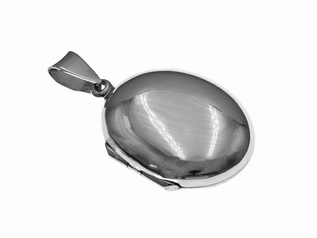 Oval - Sterling Silber Medaillon - 29 mm