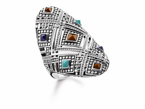 Thomas Sabo - Ring TR2128-361-7-54 - Afrika Ornamente - Gr. 54