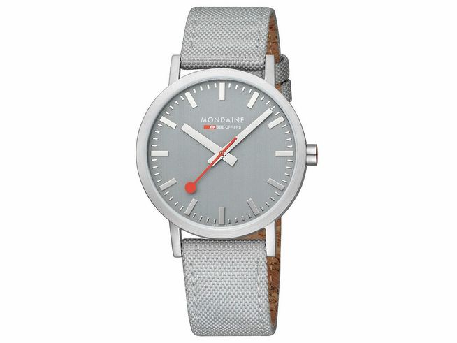 Mondaine Uhr Classic - A660.30360.80SBH - 40 mm - Ziffernblatt Grau