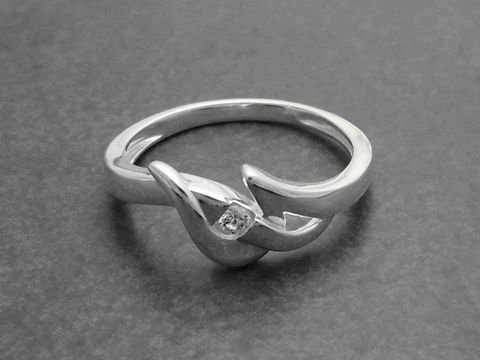 Ring Tribal Sterling Silber Zirkonia - Größe 58