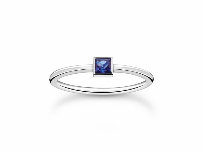 Thomas Sabo Ring TR2395-699-32-58 Sterling Silber - Glas-Keramik Stein - Gr. 58