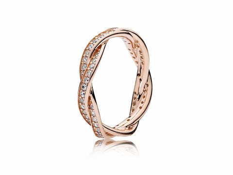 PANDORA - 180892CZ-52 - Verbundene Treue - Ring - PANDORA Rose - Gr. 52