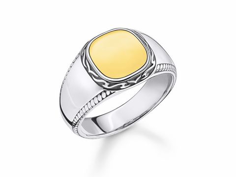 Thomas Sabo TR2292-966-39-62 Herrenring - Silber - Gelbgold - Gr. 62