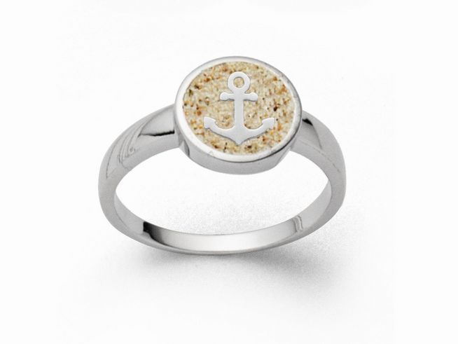 DUR Schmuck R5714.54 - Sterling Silber Ring Hoffnung 2.0 Strandsand - Strandsand - Gr. 54