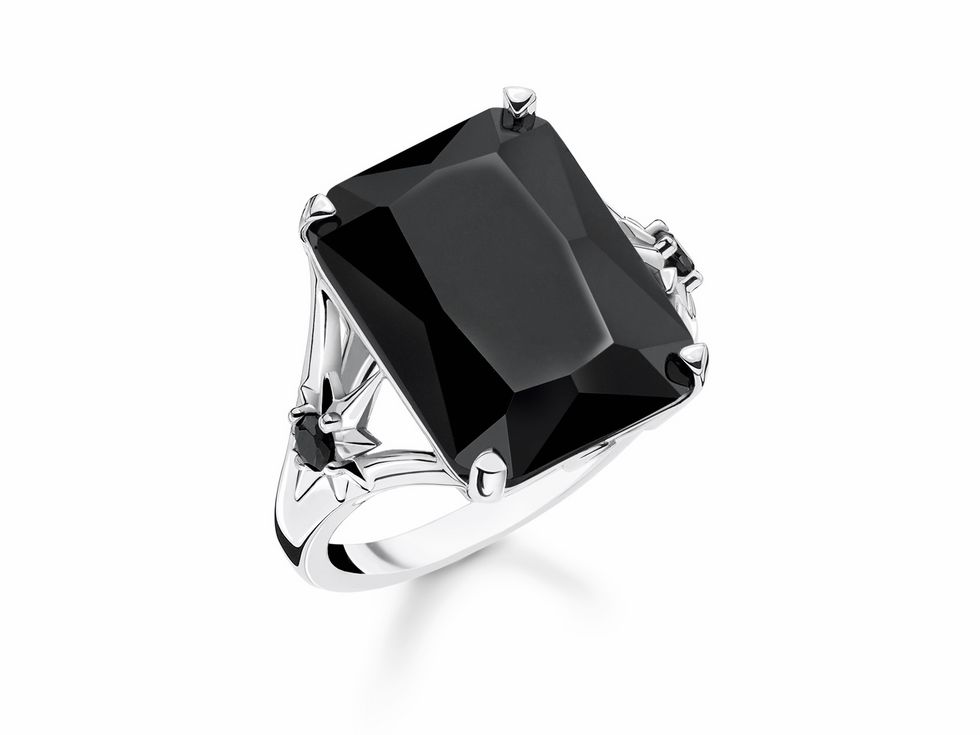 Thomas Sabo - Ring - TR2261-641-11-48 - Sterling Silber - Onyx - Zirkonia - schwarz - Gr. 48