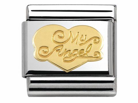 Nomination 030116 21 Classic LOVE Edelstahl + 18K-Gold