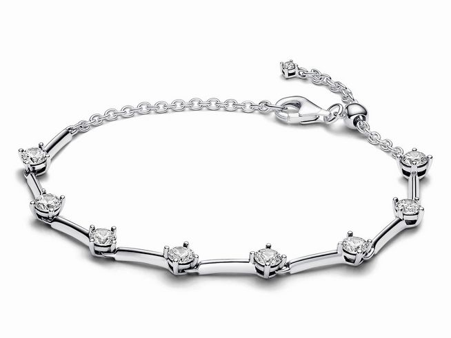 Pandora 593009C01-20 - Funkelnde Stäbe Armband - Sterling Silber - Zirkonia