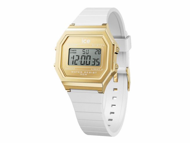 Ice Watch Uhr ICE digit retro - White gold 022049 Small - Weiß