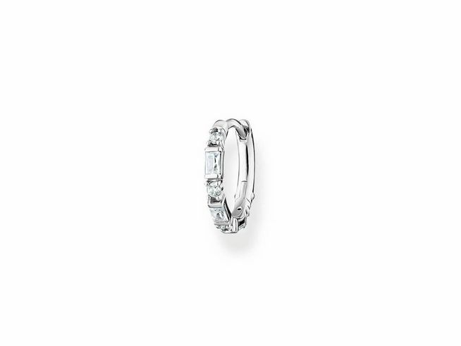 Thomas Sabo Charming Creole - 1 Stück - CR666-051-14 - Sterling Silber + Zirkonia weiß