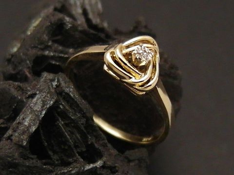 Goldring - charmant - Gold 333 - Diamant - Gr. 52