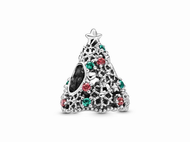 Pandora Passions - Charm - Glitzer Weihnachtsbaum - Silber - 799226C01 - Tannenbaum