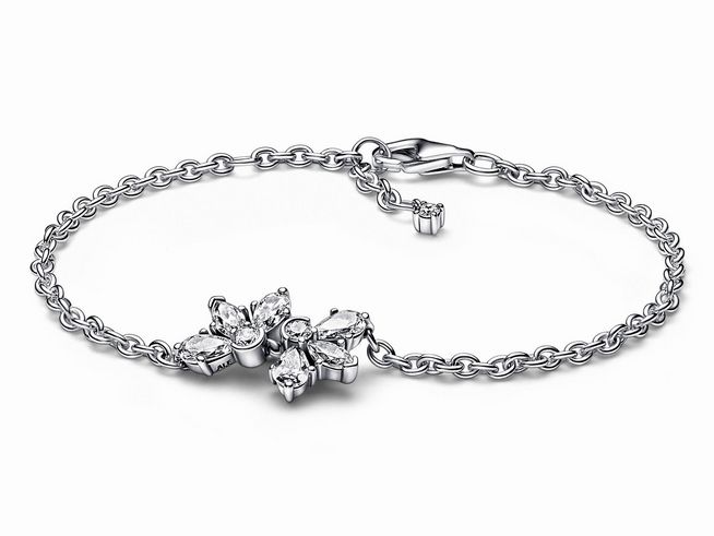 Pandora - Armband - Herbarium Cluster Armband 592398C01-18 - Sterling Silber - Zirkonia - Klar - 18 cm