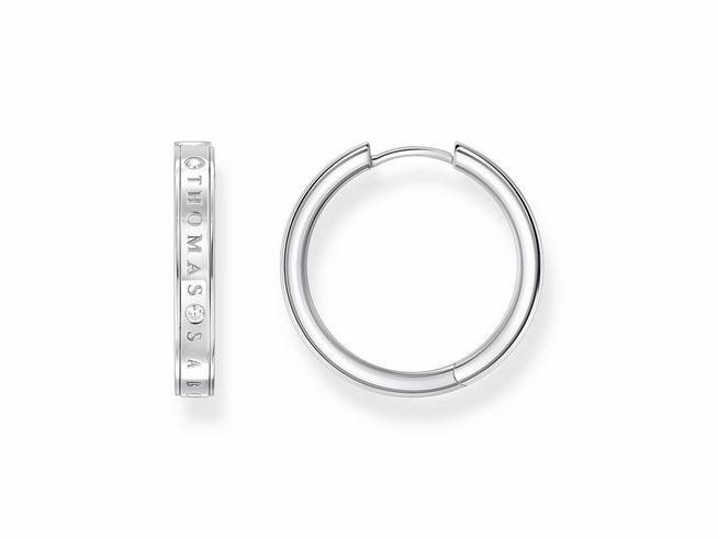 Thomas Sabo CR715-051-14 Creolen - Silber + Zirkonia - weiß -