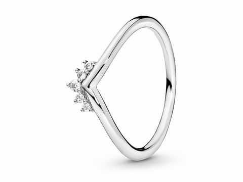 Pandora 198282CZ-60 - Tiara Sterling Silber Ring + Zirkonia - Gr. 60