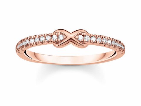 Thomas Sabo - TR2322-416-14-48 - Ring Gr. 48 - Silber - Roségold - Zirkonia - Klar