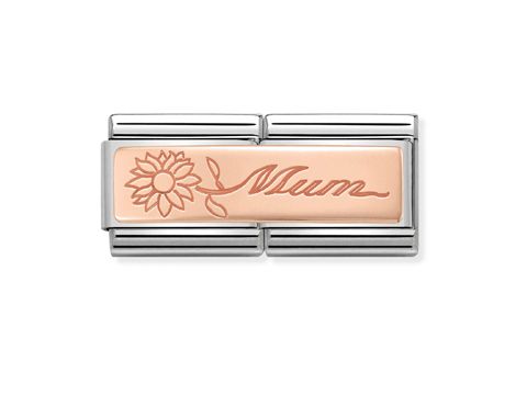 NOMINATION Classic - Roségold  430710 18 - Mum mit Blume