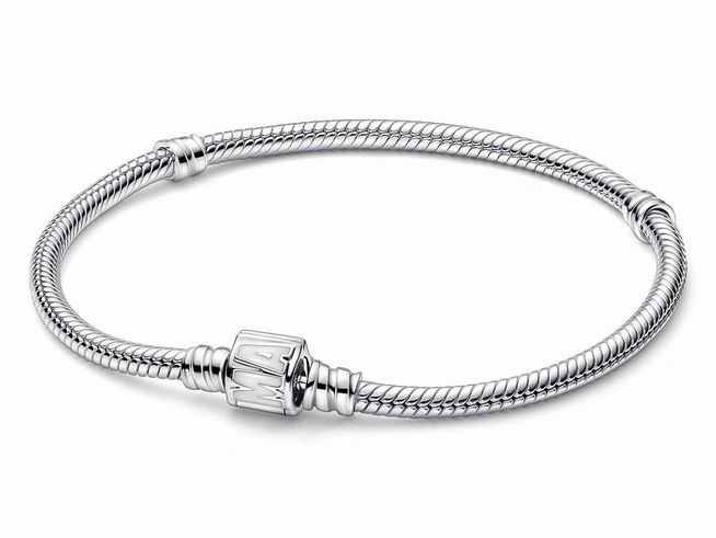 Pandora Armband 592561C01-21 - Armband mit - Marvel Verschluß - Silber - weiße Emaille - 21 cm