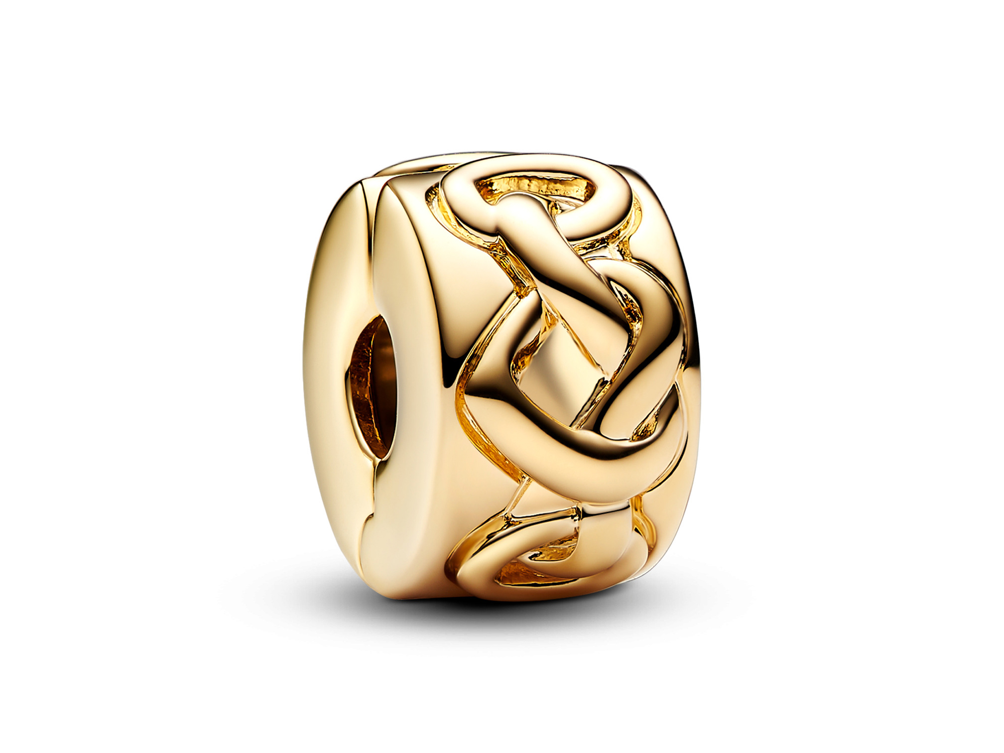 Pandora 768035C00 Liebesknoten CLIP-Stopper - Gelbgold vergoldet