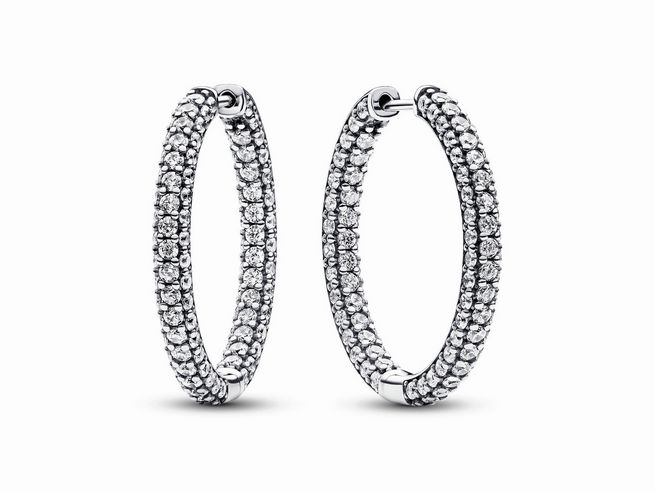 Pandora 293016C01 - Pandora Timeless Einreihige Pavé Ohrringe - Sterling Silber - Zirkonia