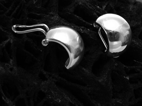 Ohrringe Ohr-Clips - Sterling Silber - elegant