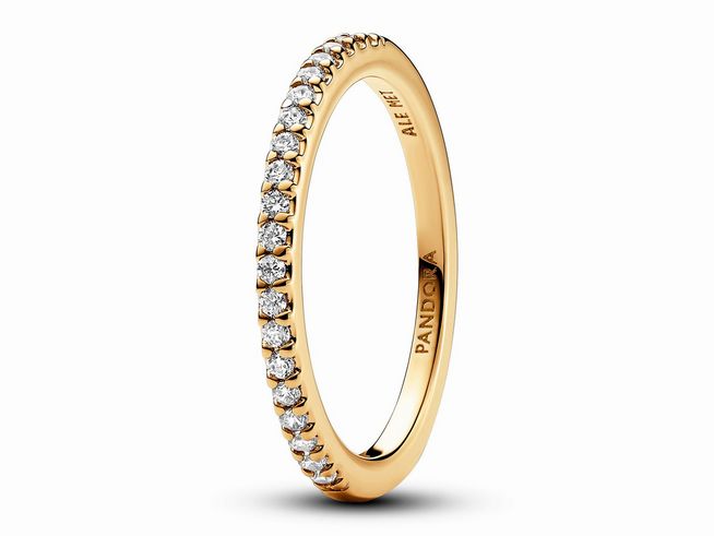 Pandora 162999C01-60 - Funkelnder Band-Ring - Gelbgold Vergoldung - Zirkonia  - Gr. 60