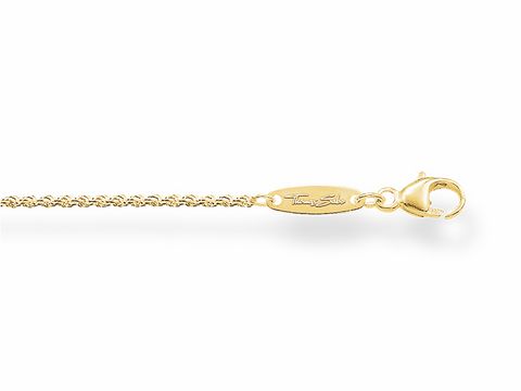 Thomas Sabo KE1348-413-12-L70 - Kordelkette - 70 cm - Silber vergoldet Gelbgold