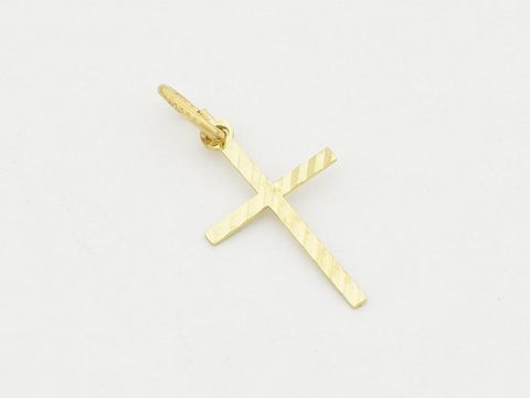 Gold Anhänger - Gold 333 - 17x10 mm -Kreuz-