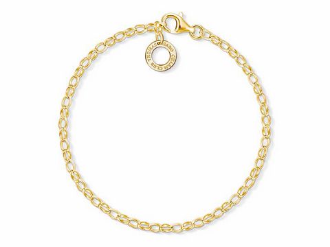 Thomas Sabo - X0243-413-39-L18,5 - Armband Gelbgold, ca. 18,5 cm - Charm Club