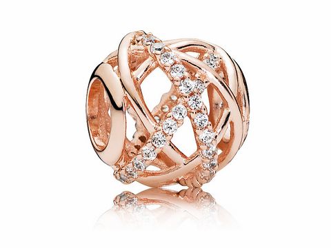 PANDORA - 781388CZ - Galaxie - Charm - PANDORA Rose