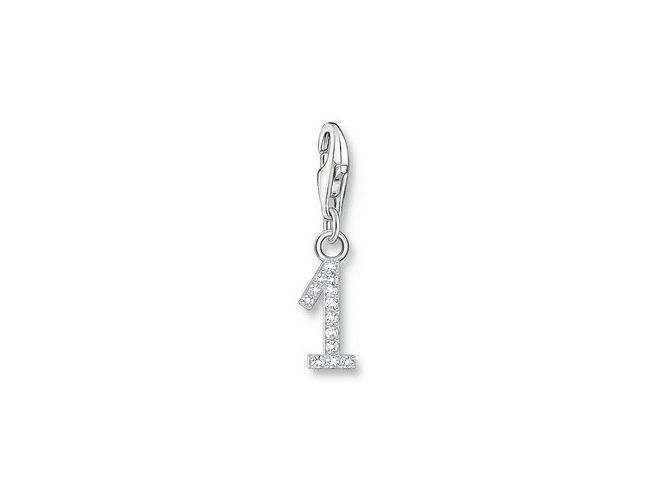 Thomas Sabo 2125-051-21 Charm-Anhänger - Zahl 1 - Silber & Zirkonia