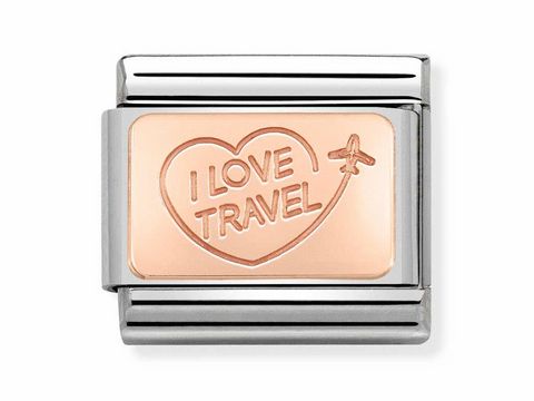 Nomination Classic Roségold 430110 02 - I love travel