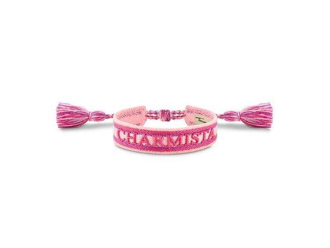 Thomas Sabo ACC0048-302-7-L24V Armband - CHARMISTA gewebt - As We Are - Rosa-Pink-Rosa-Pink - 15 bis 24 cm