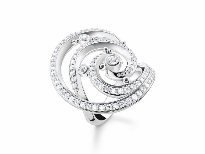 Thomas Sabo Ring TR2379-051-14-56 Sterling Silber - Zirkonia - Gr. 56