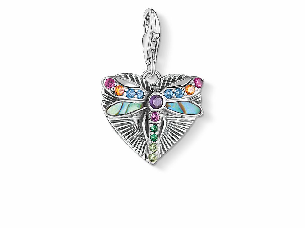 Thomas Sabo Charm-Anhänger 1811-964-7 - Libelle - Sterling Silber - Zirkonia - mehrfarbig