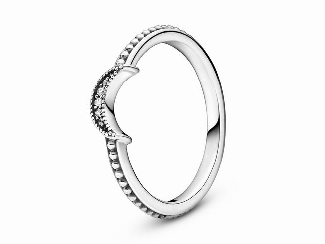 Pandora Passions - Ring - Funkelnder Halbmond - Silber - 199156C01-52 - Gr. 52 - Zirkonia