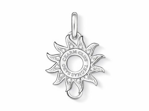 Thomas Sabo X0177-051-14 Charms Träger carrier Anhänger Silber + Zirkonia weiss