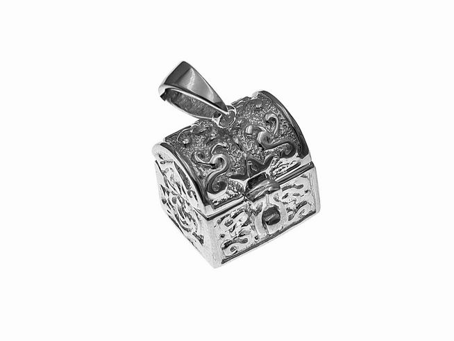 Medaillon - Schatztruhe Ornamente - 925 Sterling Silber