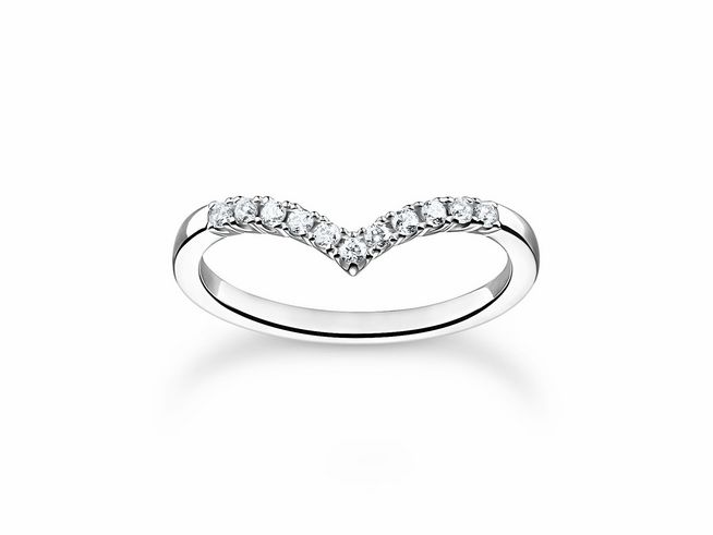 Thomas Sabo Ring TR2394-051-14-56 Sterling Silber - Zirkonia - Gr. 56