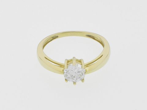 Ring Gold 333 - Gr. 48 - elegant - Zirkonia