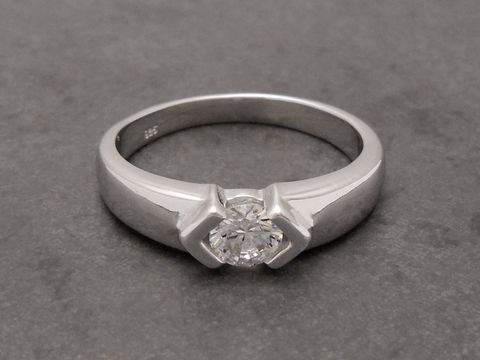 Design Ring charmant - Sterling Silber rhod. Zirkonia - Größe 54