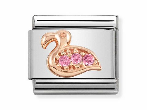 Nomination Classic Roségold 430305 29 - Flamingo - Zirkonia