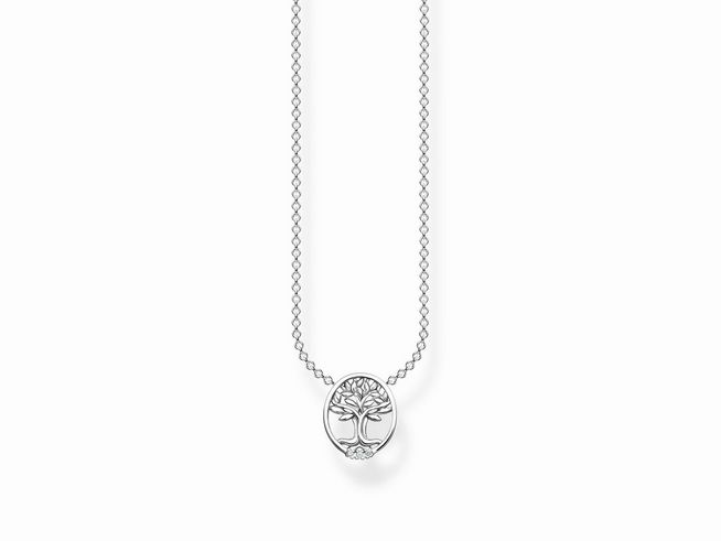 THOMAS SABO Kette - Lebensbaum - Silber Zirkonia SCKE150327