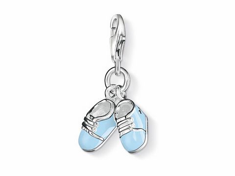 Thomas Sabo - Babyschuhe - charms Anhänger - 0822-007-1 - Silber + Kaltemail