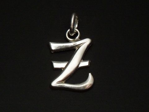 Buchstabe Z - Anhänger Sterling Silber - poliert