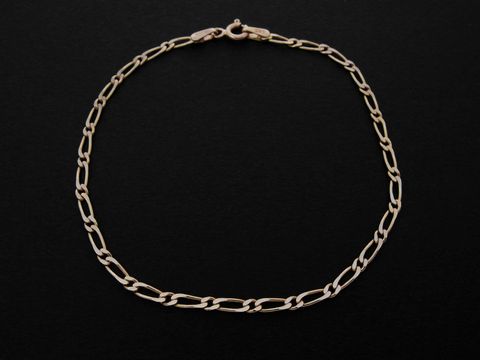 Armband Figaro - 2,4 x 0,8 mm - Gold 585 - 17,5 cm