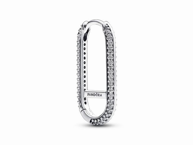 Pandora ME 292796C01 1 Ohrring - Erweiterter Pavé Link Einzelner Ohrring - Sterling Silber - Zirkonia