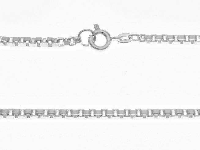 Silberkette - Venezia kette - 2,4 x 2,4 mm - 46 cm