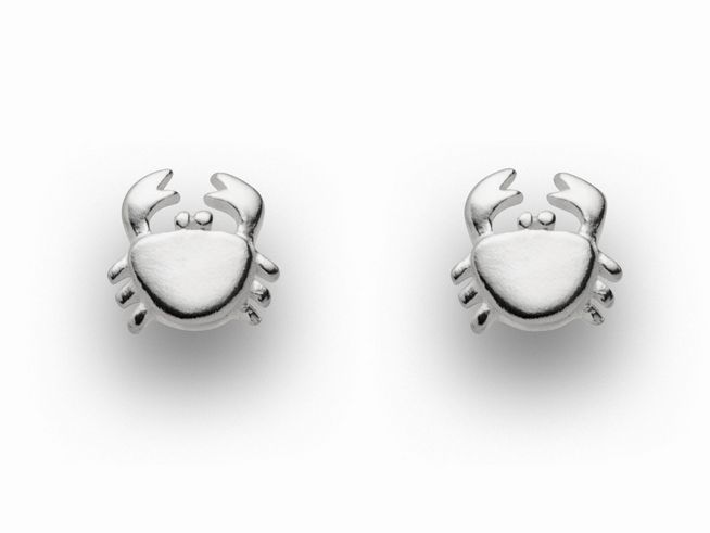 DUR Schmuck S1492 - Sterling Silber Ohrringe Ohrstecker Krabbe