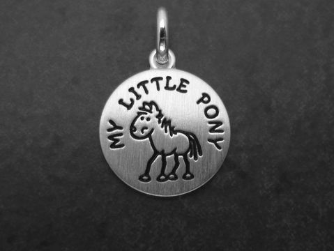 Silber Anhänger - My little Pony - 925 Sterling Silber - Pferdchen