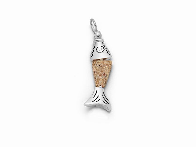 DUR Anhänger Fisch Sprotte - P3536 - Sterling Silber -